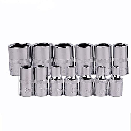 1 pc 4mm-14mm clé à douille tête métrique douille ensemble clé à douille kit boulon hexagonale tête allen clé dynamométrique manchon tête, 4mm, 14mm