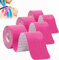 ANAMPION Kinesiotapes Vorgeschnitten(3 Rollen,5cm*5m) Kinesiologie Tape wasserfestes Physio Tape und Sporttape für den Sport, für Knie, Schulter und Ellenbogen, Muskelstraffende Bänder(Rosa)