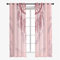Hiseng Schiebegardinen Voile Vorhang Gardinen 2er Set, Traumfänger Sheer Schiebevorhänge Lichtdurchlässig Flächenvorhänge für Wohnzimmer Fensterschal Schlafzimmer (80x115cm,Rosa Graffiti)