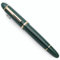 JINHAO X159 Harz Füllfederhalter mit Tinte Konverter (Feine Feder, Dunkelgrün mit Gold Clip)