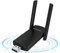 AC1300Mbps USB Wifi Dongle pour PC, adaptateur USB Wifi 5dBi Dual Band 2.4G/5.8G USB Wifi Ordinateur Internet Adaptateur pour PC/bureau/tablette/ordinateur portable, compatible Windows