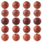 Lot de 500 perles rondes en bois de rose naturel percé au centre de 6 mm pour fabrication de bijoux