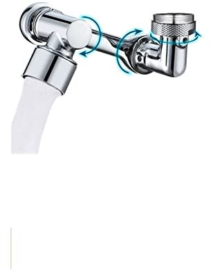 Grifo de brazo robótico, aireador giratorio de 1080 °, filtro a prueba de salpicaduras, grifo de cocina, adaptador de grifo de extensión Universal for herramientas de cocina Accesorio De Cabezal Rocia