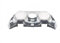 IFEEHE Dekorative Chrom-Zierleiste für PS5 Edge Controller, dekorative Abdeckung (Silber)