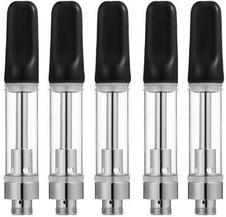 5 cartuchos recargables de CBD (1,0 ml) vaporizador (rosca 510) para CBD y aceite grueso Vape compatible con ego