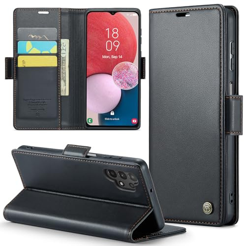 Phernykas Custodia a Libro Portafoglio per Samsung A13, RFID Magnetica