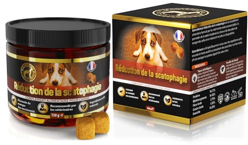 GastroBalance Traitement coprophagie Chien - 60 croquettes scatophagie Chien à Dissuader de Manger des selles Canines - Goût Bacon (Français)