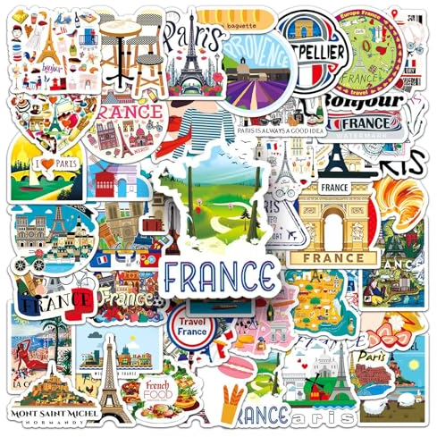 Frankreich sticker Paris aufkleber Frankreich France stickeres set sticker mädchen laptop scrapbook stickers laptop reisen travel aufkleber Paris deko