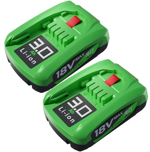 2PCS 18V 3000mAh Ersatzakku für PBA 18V Akku Home and Garden Akku Kompatibel mit Bosch 18V Akku Geräten des Home and Garden 18V System