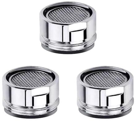 3Pcs Wear-Resistant Tap Aerator 24mm Male Tap Aerator Anti Splash Kitchen Sink Aerator Replacement Water Saver Tap Filter for Sink Taps