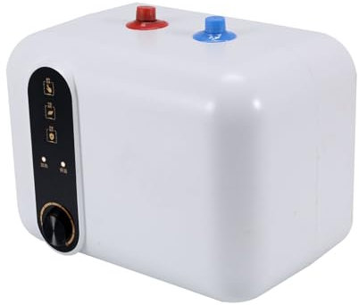 Scaldabagno elettrico istantaneo da 10 L, serbatoio in acciaio inossidabile da 1,5 KW con uscita dell'acqua superiore e inferiore opzionale,Waterfromabove