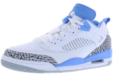 Jordan Spizike Low Herren Schuhe (FQ1759-141, White/Wolf Grey/Anthracite/University Blue), White/Wolf Grey/Anthracite/University Blue, 47 EU