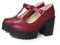 Women Chunky Platform Mary Jane Shoes - Ankle Strap Closed Toe Court Shoes - Ladies Comfort Support Work Pumps Mid Block Heels Mary Jane Comfort Work Pumps Wedding Shoes Princess Shoe