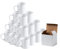 Lot de 24 tasses en céramique blanches recouvertes de polymère pour sublimation, 250 ml, avec boîtes