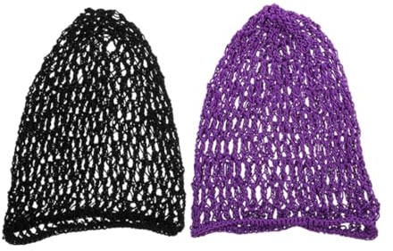 minkissy 2pcs Long Mesh Hair Net Women Sleeping Hair Snood Covers for Home Salon Use Care Cover