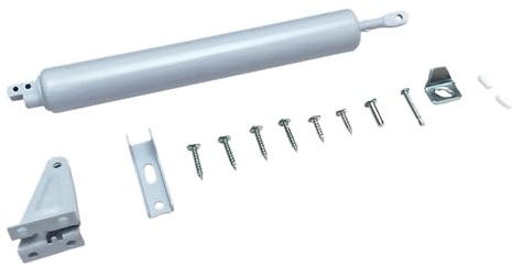 Volet de porte hydraulique robuste avec amortissement réglable en aluminium pour porte battante en bois ou en métal