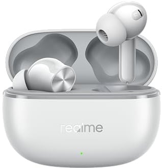 realme T200 Lite Cuffie Wireless, 48H di Riproduzione,Grigio, Bluetooth 5.4 & SBC/AAC, Bassi Dinamici da 12,4 mm, Assistente Vocale, IPX4