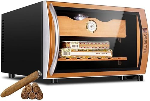 25l Zigarrenschrank Für 150 Zigarren, Intelligenter Feuchtigkeitsspendender Zigarrenhumidor Mit Konstanter Temperatur Und Zedernholz, Negative Ionen-luftreinigung, Touch-Control-led-beleu, A