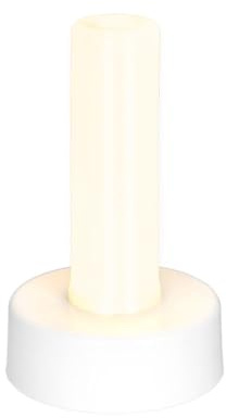 Ideen mit Herz | LED-Säule | Stimmungslicht | LED-Licht für Laternen | 13 cm hoch | batteriebetrieben | mit Timer (Warmweiß)