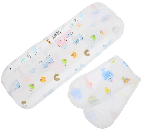 Toyvian Bande de Ventre Coton pour Bébé 4 Pièces Motifs Animaux Protection Abdominale Ajustable Enveloppe Ventrale Douce -né Soin Peau Sensible Usage Quotidien