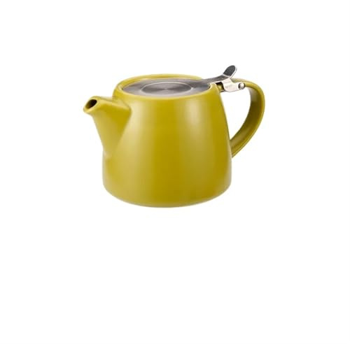 Glass Teapot with Infuser, Ceramic Teapot with Filter 500ML Multicolor(Grass Green)