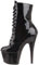 Pleaser ADORE-1020 Blk Leather/Blk UK 8 (EU 41)