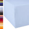 aqua-textil Exclusiv Spannbettlaken 180x200-200x220 cm Aqua blau Jersey Baumwolle 230g/qm Spannbetttuch Elastan Laken