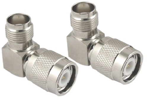 Sourcingmap® 2 Pcs TNC Stecker auf Buchse rechts gewinkelt, RF Koaxial Adapter de