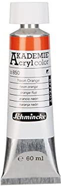 Schmincke AKADEMIE Acryl color Neon Orange in 60 ml-Tube, 23 850 011