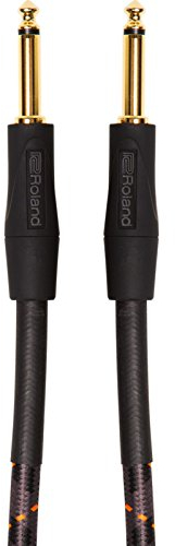 Cavo Patch/Pedale Roland Gold Series”” Connettori Dritti da 1/4” , Lunghezza 1.5 M/ 5 Ft. - Ric-G5, Nero
