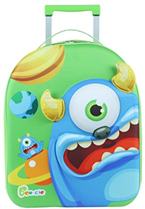 Knorrtoys Bouncie 14515 - 3D-Trolley Monster Blueberry Kindergepäck, 20.0 Liter, Mehrfarbig