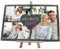 wandmotiv24 Schiefertafel Beste Mama, Personalisiert mit Ihren Farbfotos, Aufstellschild 3 Bilder inkl. Spruch & Herz, Holz-Staffelei, Querformat 30x20cm, Natur Schieferplatte, Foto-Geschenk, Deko