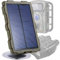Braveking1 Panneau Solaire DC 6V/1700mAh pour Caméra de Chasse, IP66 Étanche Chargeur Portable de Banque D'énergie Solaire, Kit Installation Inclus, pour Cameras de Chasse et Piege Photographique