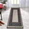 B&B Runner Rug Washable Non-Slip Carpet | 80 x 150 cm Heavy Duty Long Hallway Carpet Runner Machine Washable, Living Room, Kitchen and Bedroom Anti-slip Floor Mat - Greeky - Beige & Brown