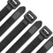 Oksdown 760mm × 9,0mm Breit 100 Stück Extra Stark Kabelbinder mit 80 kg Zugfestigkeit Schwarz UV-Beständig Groß Nylon Kunststoff Selbstsichernder Multifunktionaler Cable Zip Ties