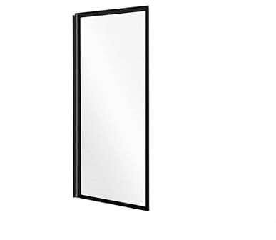 VBChome Faltwand Duschwand 70 x 140cm Schwarz-Matt Duschabtrennung Spritzschutz Badewannenaufsatz Faltwand für Badewanne Modern Hoche Qualität