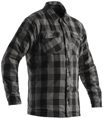 RST Lumberjack Motorrad Hemd, dunkelgrau, XL