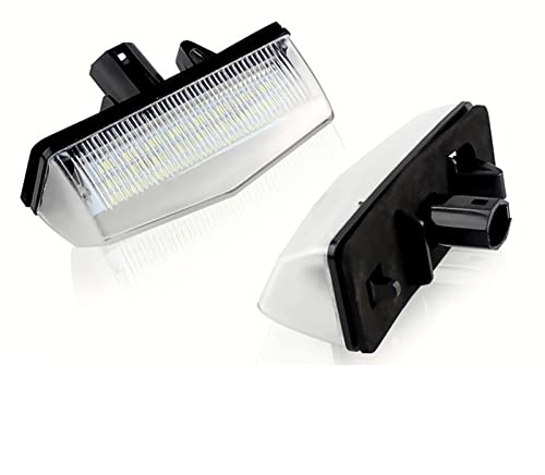 Zuyejuu 2pcs Car LIGHT License Plate Lights Fit For Toyota Prius ZVW30 Venza Matrix Fit For Lexus CT200H 12V 24SMD LIGHT Number Plate Lamp Bulb Kit
