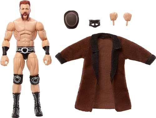 WWE Top Picks Elite Actionfigur & Zubehör Set, Sheamus 15,2 cm Sammlerstück mit austauschbaren Händen, Ringausrüstung & 25 Gelenkpunkten 