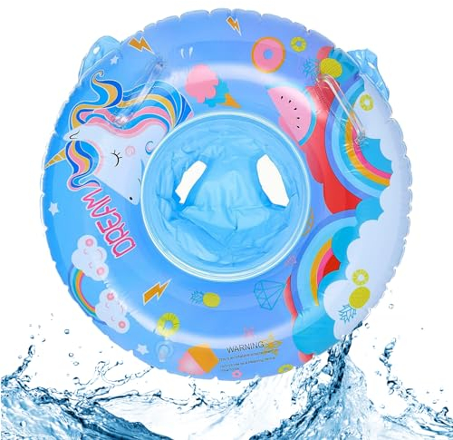 Puddry Schwimmring Baby 3 6 Monate, Schwimmreifen Baby, Sicher Schwimmhilfe Baby, Cartoon Schwimmtrainer Baby, Schwimmhilfe Baby ab 1 2 3 Jahr,Baby Schwimmring für ab 3-6 Monate