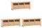 BESTonZON 3 STK Mikro-Schließfach Dekoration TV-Schrank Kinder deko Zimmer wohnaccessoires Schublade Möbel Mini-Hausverzierung Mini-Schrankfiguren Fernsehschrank Minischrank Lagerregal