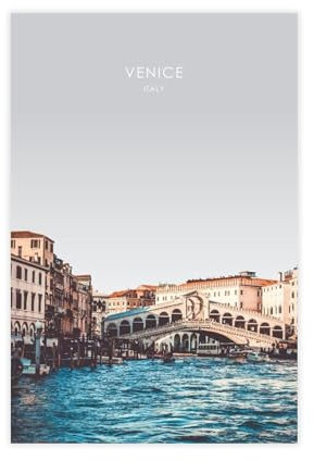 Venedig Italien-Reiseposter auf Leinwand, Schlafzimmer, Dekoration, Landschaft, Büro, Raumdekoration, Geschenk, ungerahmt: 40 x 60 cm