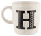 FabFinds Hugga Mug with Initials Classic Ceramic Mug Large Gift Coffee Cups 330ml (H)