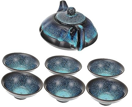 PHENOFICE 1set Ceramic Teapot and Cup Set Elegant Tea Set Practical Design for Leisurely Afternoon Tea Office Outdoors for