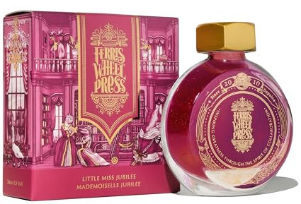 Ferris Wheel Press Fountain Pen Ink, Everyday Ink Collection, Sparkling Golden Magenta, 38ml