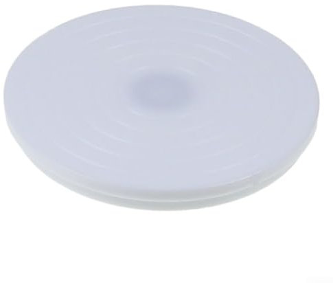 Bulevisiter Cake Turntable, Rotating Cake Stand, Cake Decorating Carousel, Smoothly Revolving Non Slip Base Decorating Tools for Baking Pastry Cookies Cupcake(White)