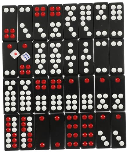 MOLUCKFU Domino-brettspiel Chinesisches Dominospiel Paigow-Steine Brettspiel Satz Tragbares Spiel Paigow-Poker-Set