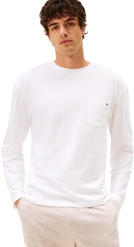 Tommy Hilfiger Men's Ls Pocket Tee Um0um03644 L/S T-Shirt (Pack of 1)