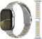 Dilhvy Edelstahl Uhrenarmband Kompatibel mit Apple Watch Armband 46mm 49mm 45mm 44mm 42mm - Ersatzarmband Smartwatch Zubehör für Herren iWatchUltra 2/Ultra,Series 10/9/8/7/6/5/4/3/2/1/SE(Silber+Gold)