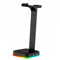 NUOBESTY Soporte para Auriculares Gaming Ajustable con Iluminación RGB y Doble USB Estante de Escritorio para Auriculares con Función Hub
